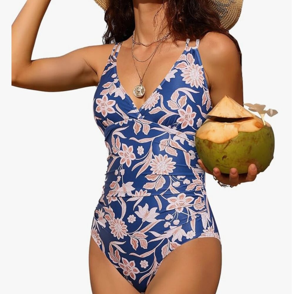 Floral One-Piece Swimsuit - Picture 5 of 6